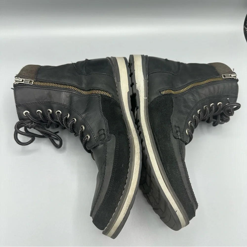GBX Black Leather Boots Men’s Size 10 Hiking Work Casual